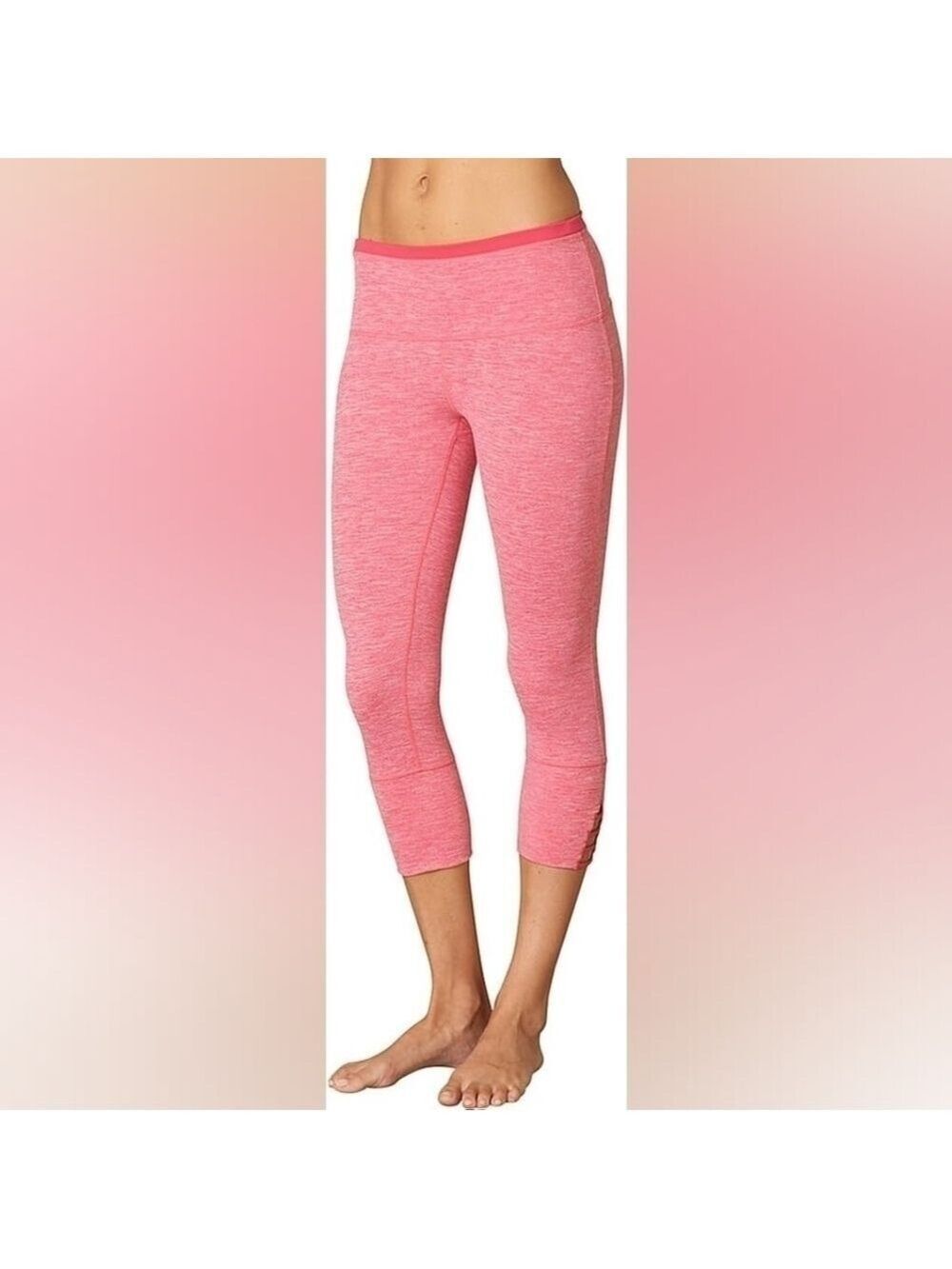 Prana Tori Capri coral leggings size medium